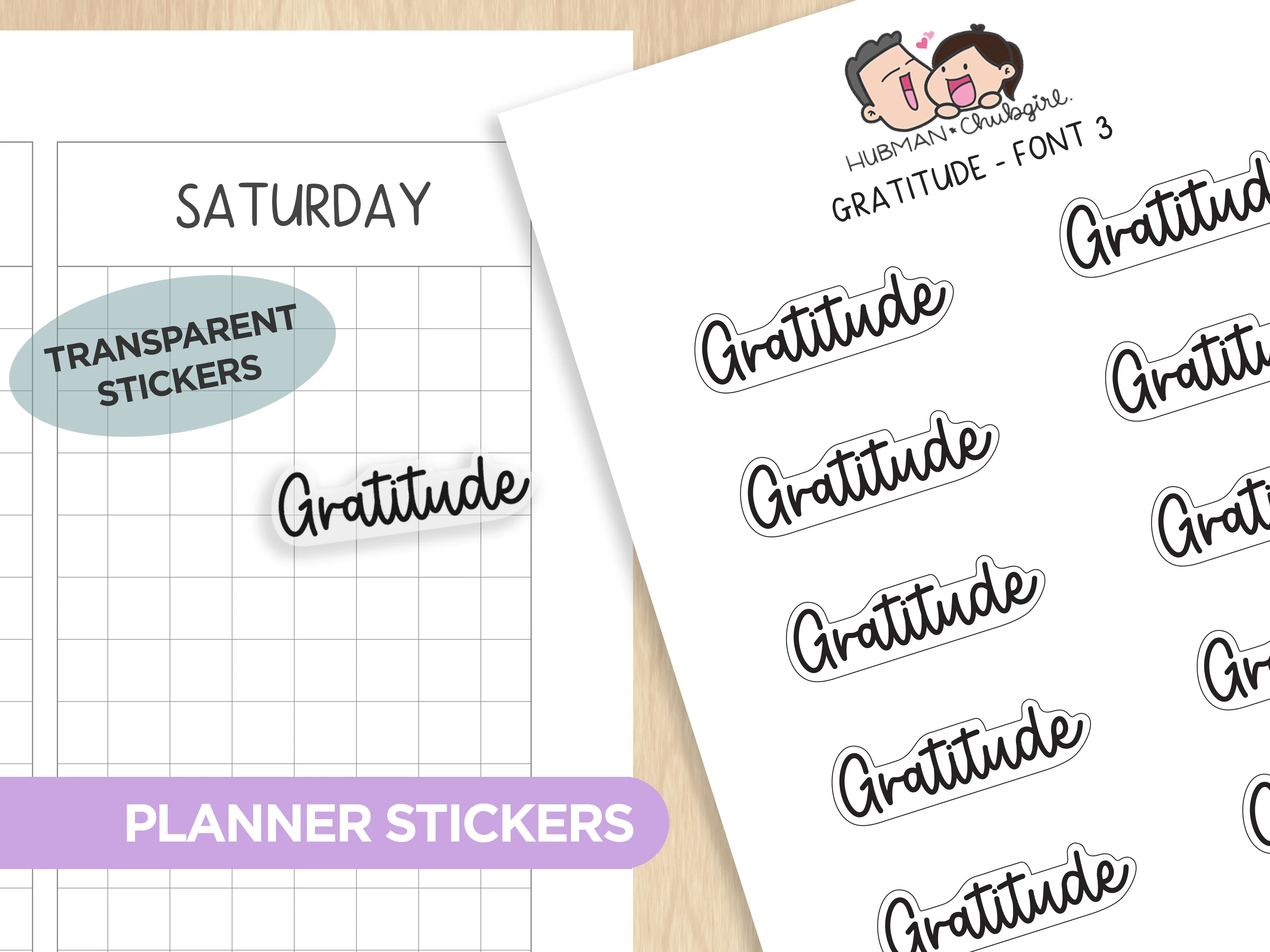 Text Planner Stickers Set (Font 3) - Image 10