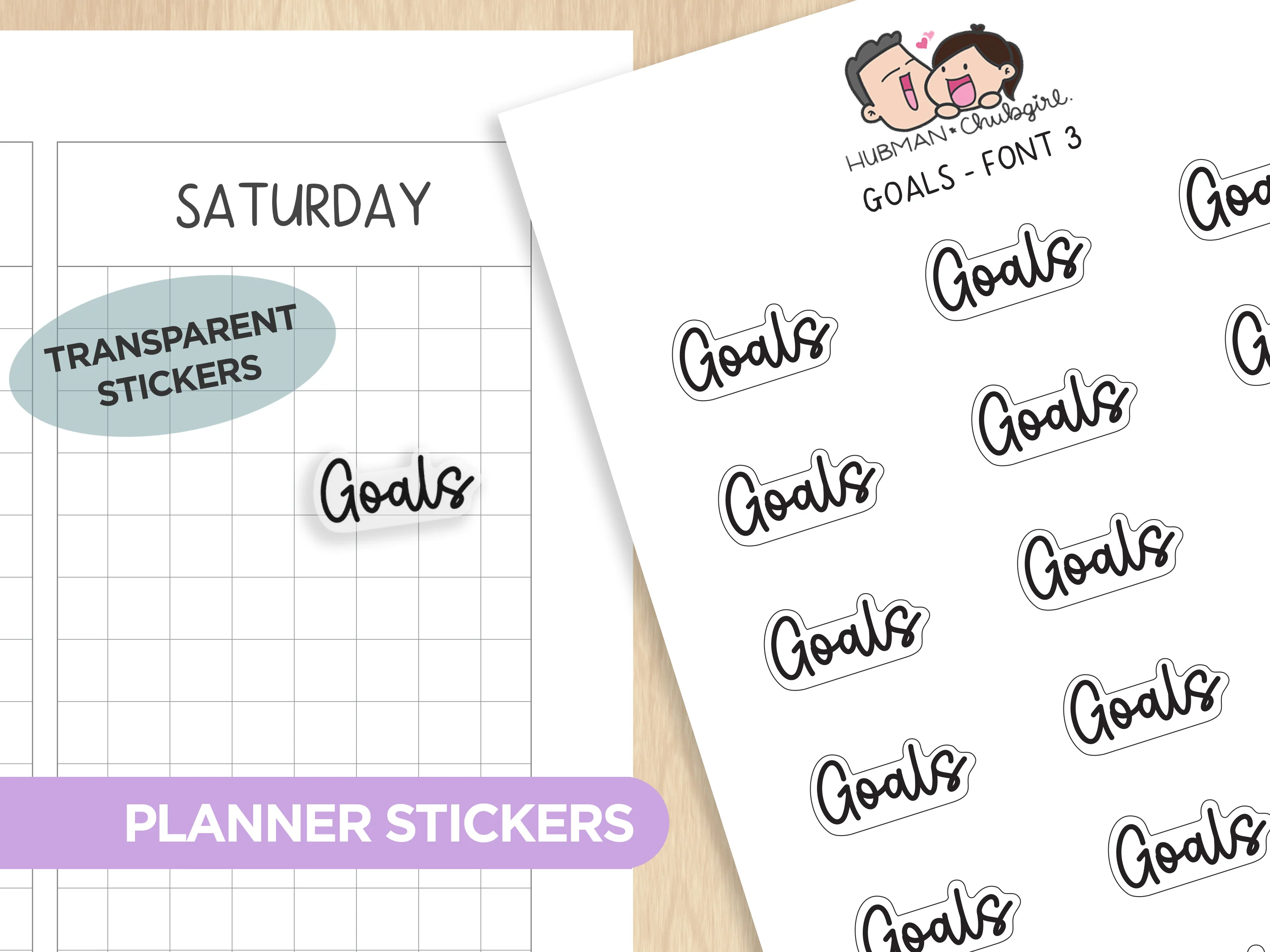 Text Planner Stickers Set (Font 3) - Image 15